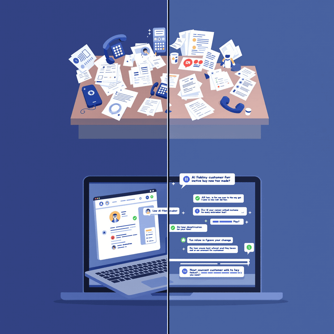 電商客服自動化示意圖